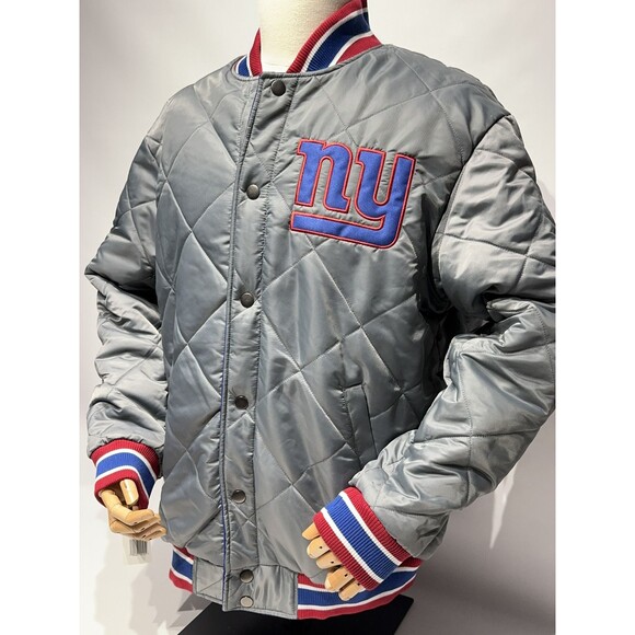NWT New York Giants Men's G-III Challenger Reversible Letterman Jacket Size L - Picture 13 of 16